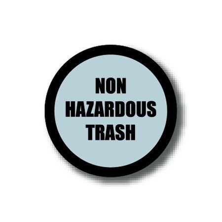 Ergomat 16in CIRCLE SIGNS - Non Hazardous Trash DSV-SIGN 256 #1574 -UEN